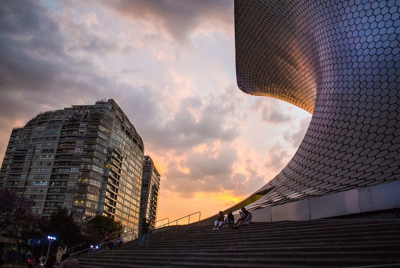 soumaya museum, mexico, nature, architecture, sunset, mexico, mexico, mexico, mexico, mexico