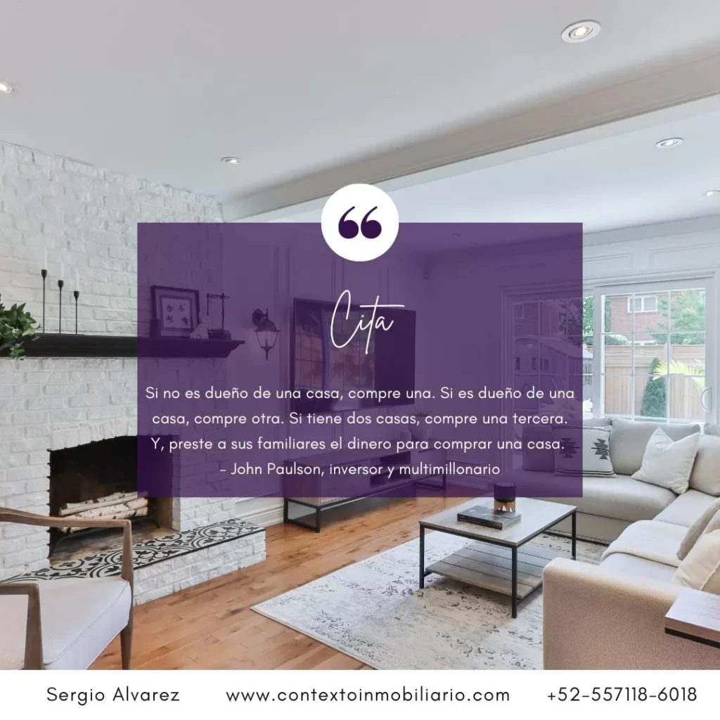 si no es dueño de una casa, compre una