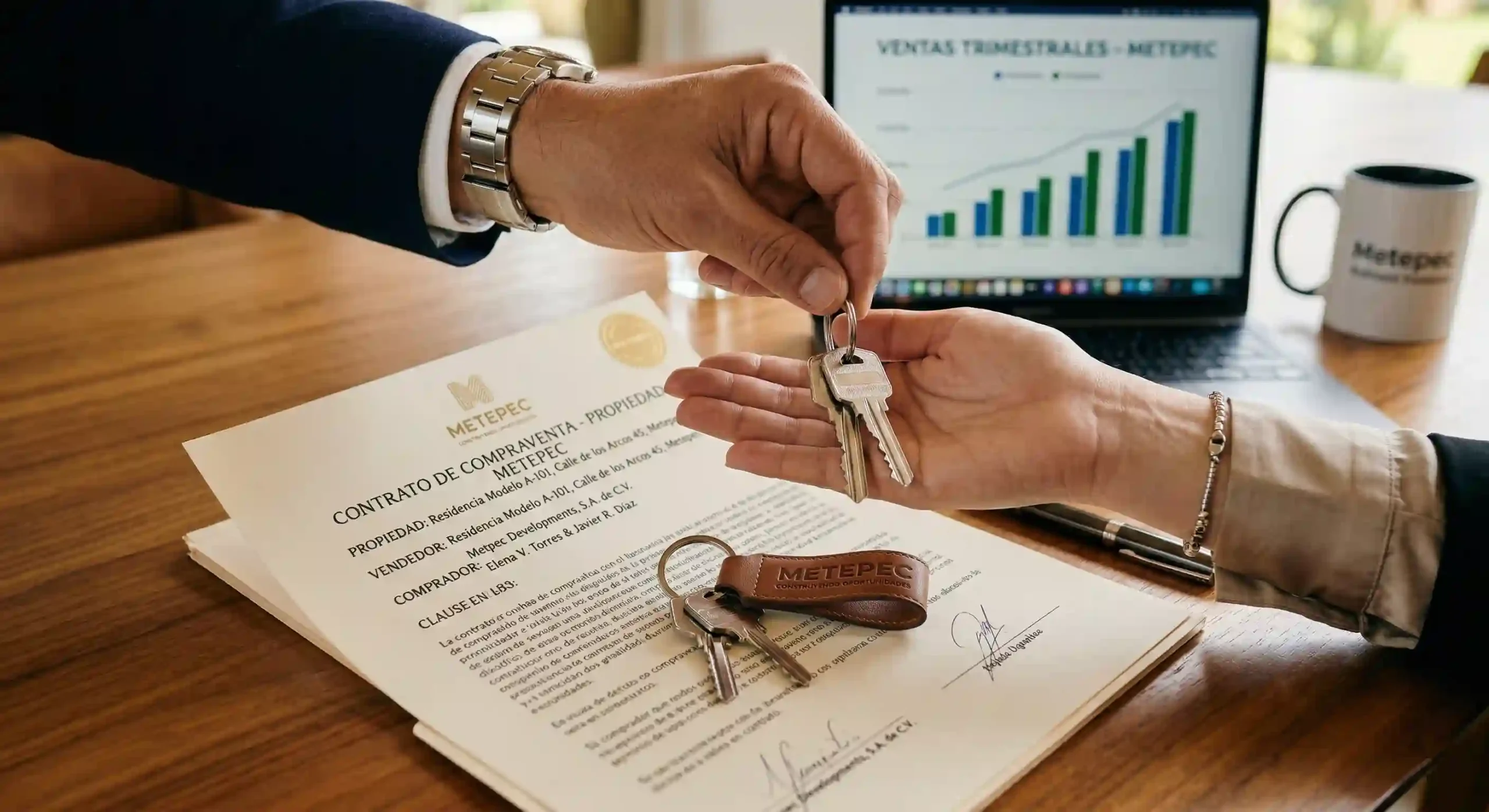 Guía 2026: ¿Cómo se Calcula el ISR al Vender tu Casa? 2 Firma de contrato de compraventa en Metepec