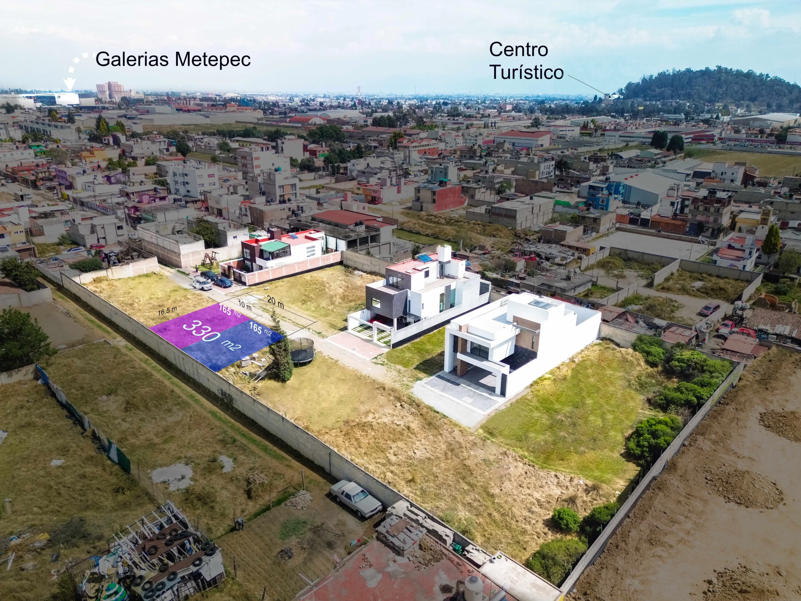 Terrenos de 165 m2 en Metepec 1 Vista Principal Terrenos